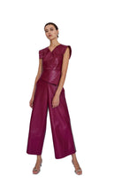 Mirimalist-Kırmızı Deri Culotte Pantolon-Deri Pantolon-2-Milagron.com