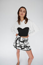 Mirimalist-Korse Ekru Kapüşonlu-Sweatshirts & Hoodies-1-Milagron.com