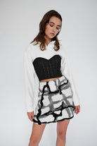 Mirimalist-Korse Ekru Kapüşonlu-Sweatshirts & Hoodies-4-Milagron.com