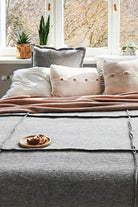 Moyha-Wave Gri Yatak Örtüsü (250 x 250)-Yatak Örtüsü-6-Milagron.com