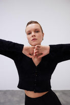 Mozto-SORUNLU - Margot soft knitted Cardigan-Kazak & Triko-1-Milagron.com