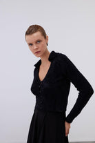 Mozto-SORUNLU - Margot soft knitted Cardigan-Kazak & Triko-2-Milagron.com