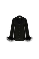 Mozto-SORUNLU - Thalia Feathered Shirt-Gömlek-6-Milagron.com