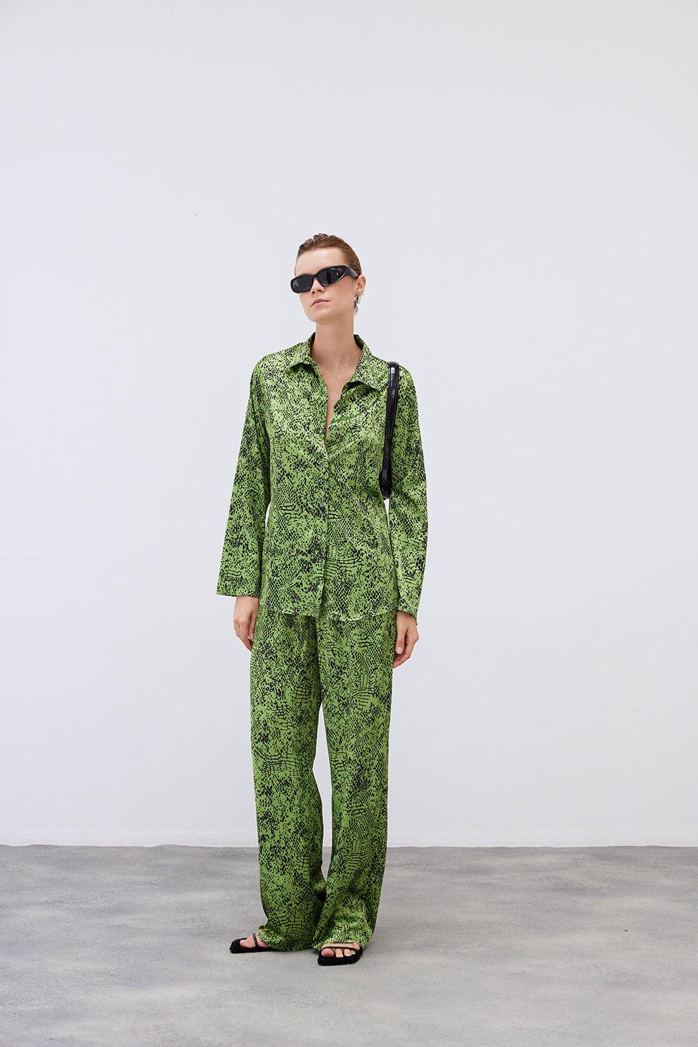 Mozto-SORUNLU - Thalia Satin Shirt-Gömlek-1-Milagron.com