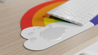 Mustard-Mustard Rainbow Mousepad-Mouse Pad-2-Milagron.com
