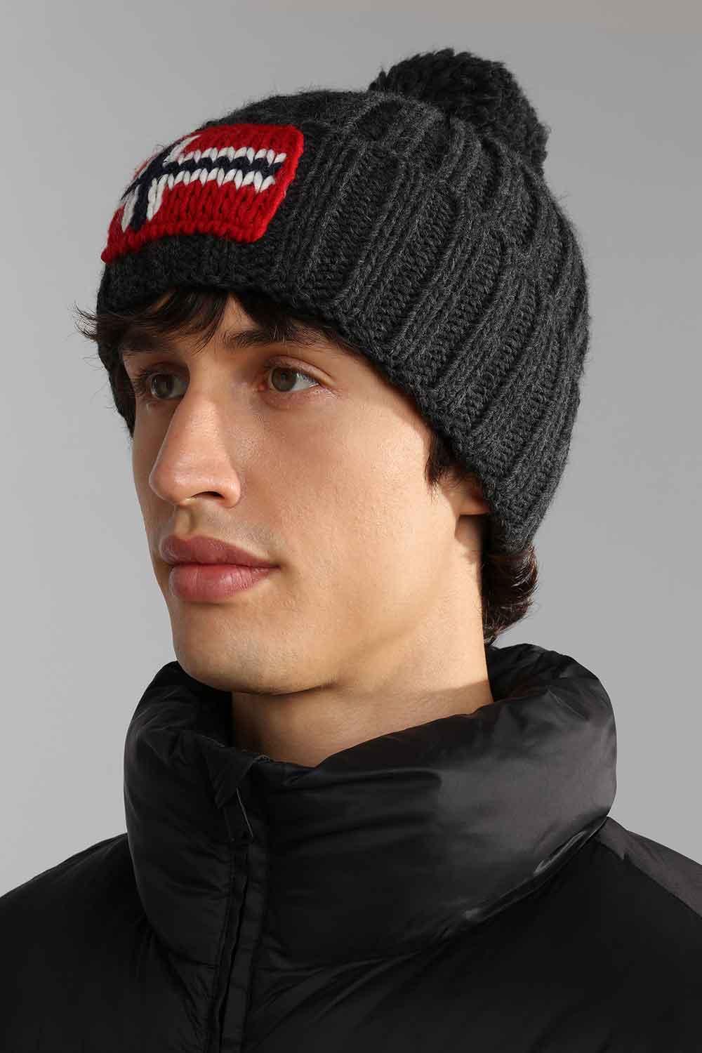 Napapijri-Semiury 5 Dark Grey Melange-Bere-2-Milagron.com