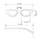 Okkia-Okkia Adriana Ekran Koruyucu Gözlük Cat Eyes Siyah-Güneş Gözlüğü-5-Milagron.com