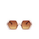 Okkia-Okkia Emma Big Hexagonal Güneş Gözlüğü Havana Pembesi-Güneş Gözlüğü-2-Milagron.com