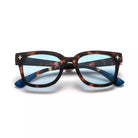 Okkia-Okkia Giovanni Classic Havana & Blue Unisex Güneş Gözlüğü Mavi Lens-Güneş Gözlüğü-1-Milagron.com