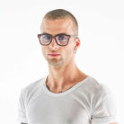 Okkia-Okkia Giovanni Classic Havana & Blue Unisex Güneş Gözlüğü Mavi Lens-Güneş Gözlüğü-3-Milagron.com