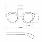 Okkia-Okkia Lauro Unisex Yuvarlak Siyah Havana Güneş Gözlüğü Siyah Gradyan-Güneş Gözlüğü-9-Milagron.com