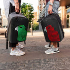 Pix-Pix Grey Led Ekranlı Akıllı Sırt Çantası-Sırt Çantası-4-Milagron.com