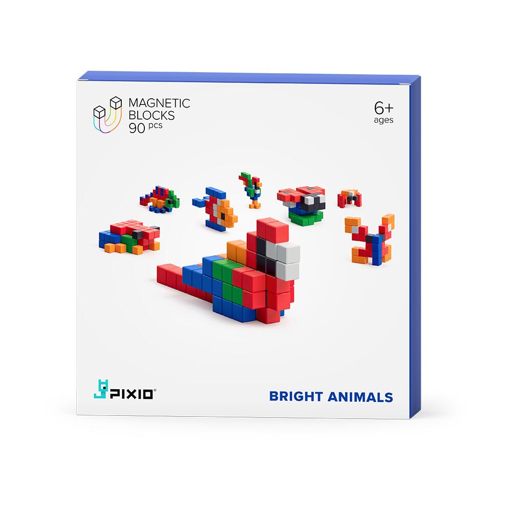Pixio-Pixio Bright Animals İnteraktif Mıknatıslı Manyetik Blok Oyuncak-İnteraktif Oyuncak-1-Milagron.com