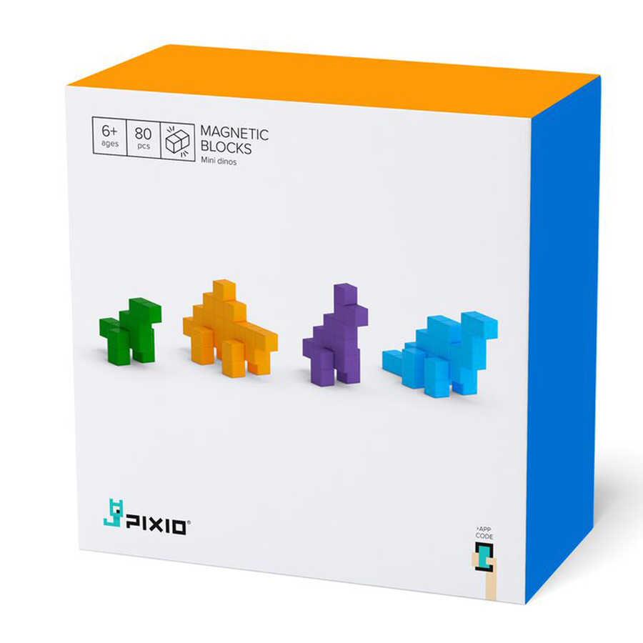 Pixio-Pixio Mini Dinos İnteraktif Mıknatıslı Manyetik Blok Oyuncak-İnteraktif Oyuncak-1-Milagron.com