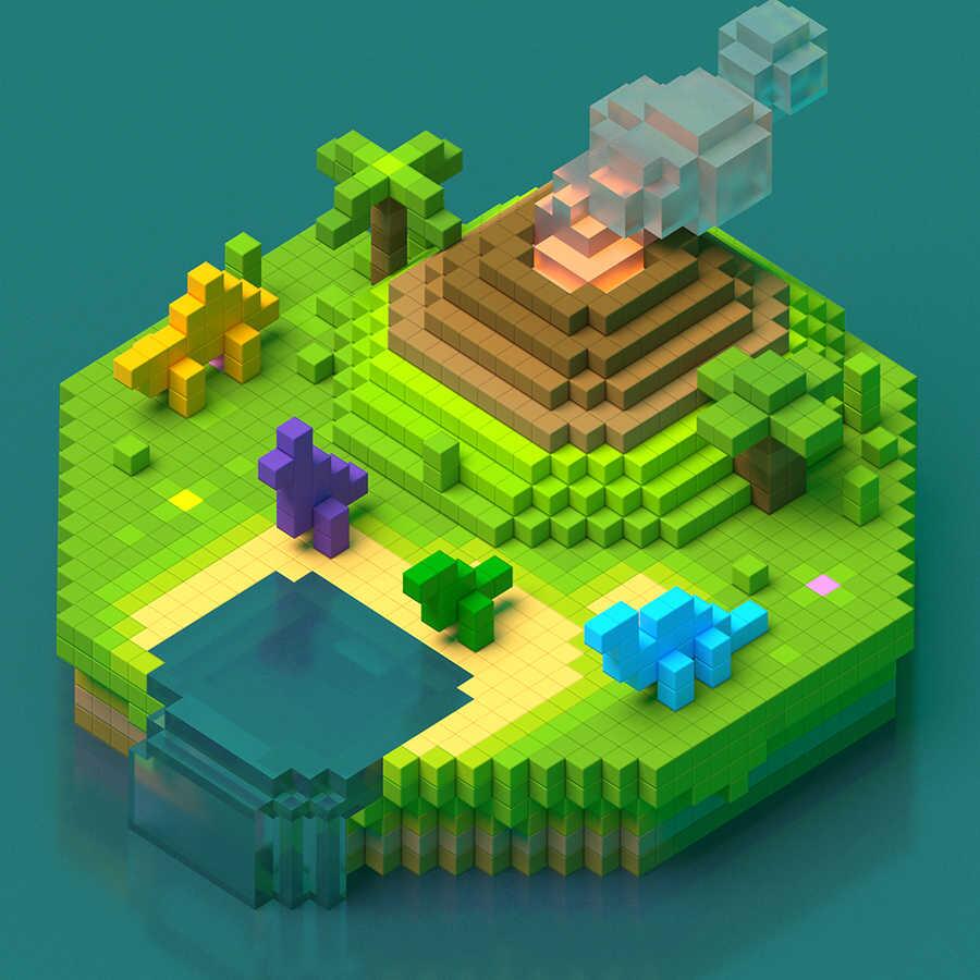 Pixio-Pixio Mini Dinos İnteraktif Mıknatıslı Manyetik Blok Oyuncak-İnteraktif Oyuncak-3-Milagron.com