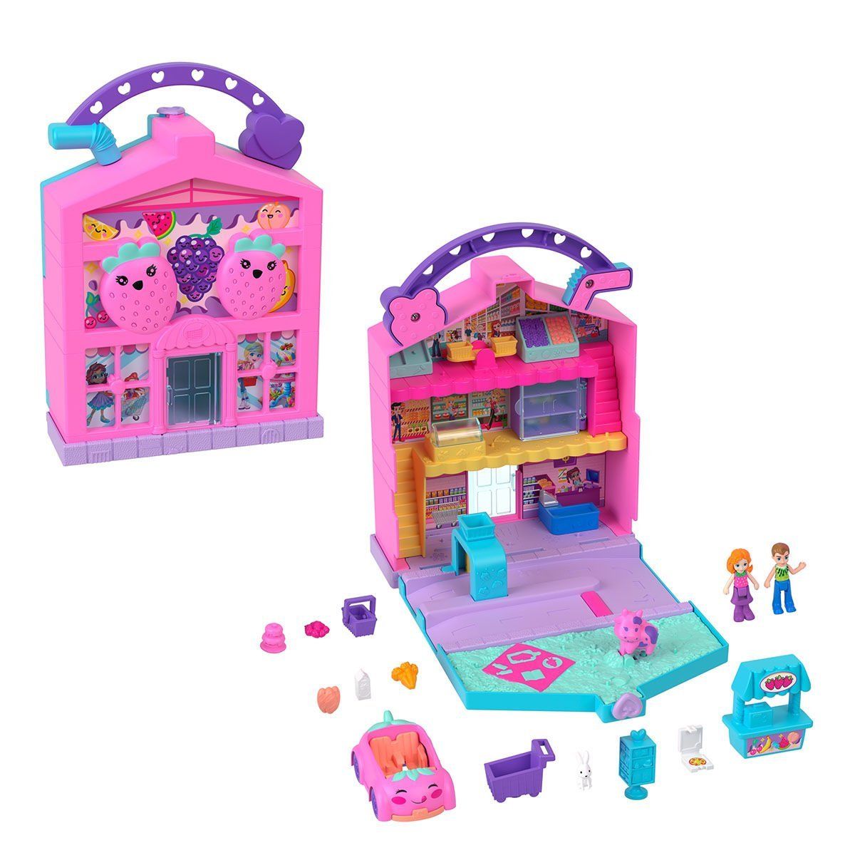 Poly Pocket ve Arkadaşları-Polly Pocket Eğlenceli Market Oyun Seti-Oyuncak Bebek ve Oyun Setleri-3-Milagron.com