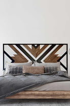 Postotto Design Studio-Bohemian Çift Kişilik Ahşap Yatak/ Baza Başlığı-Yatak-1-Milagron.com