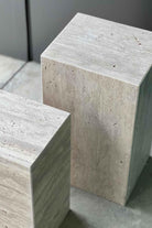 Raika Studio-Cave Travertine Side Table-Sehpa-2-Milagron.com