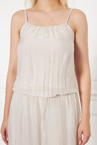 Silk Parade-Saf İpek Şifon Bej Tulum-Tulum-4-Milagron.com