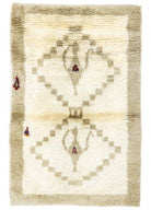 Soho Antiq-Aksel Rustik Desenli El Dokuma Shaggy Halı 107x161 Cm-Halı-1-Milagron.com