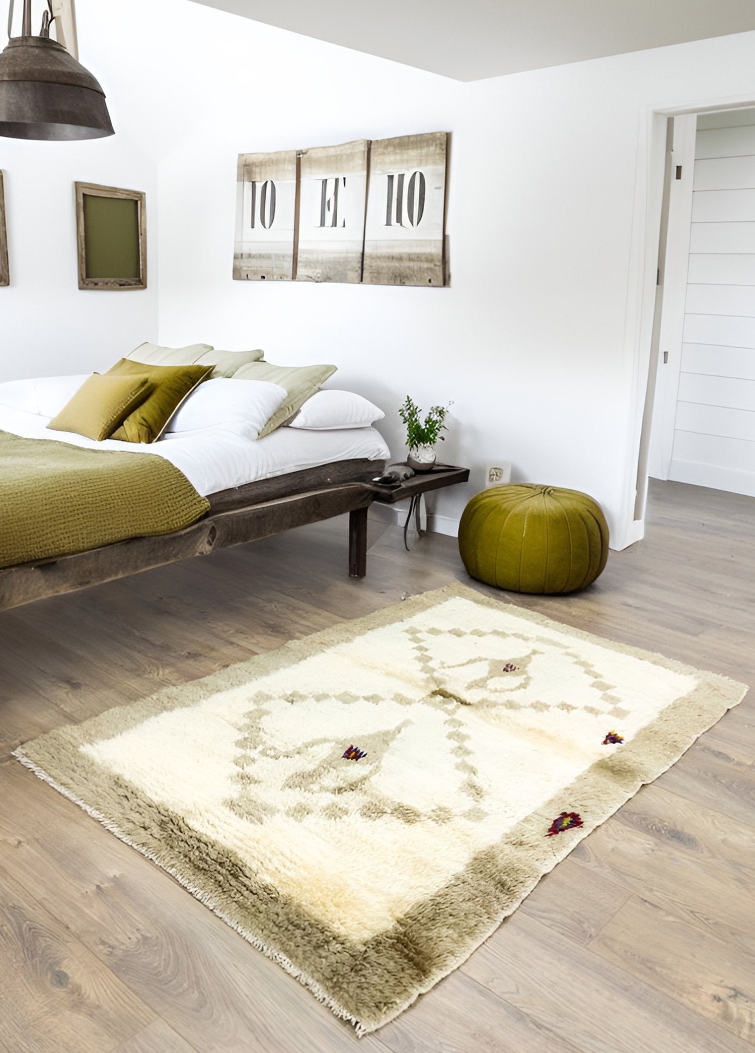 Soho Antiq-Aksel Rustik Desenli El Dokuma Shaggy Halı 107x161 Cm-Halı-2-Milagron.com