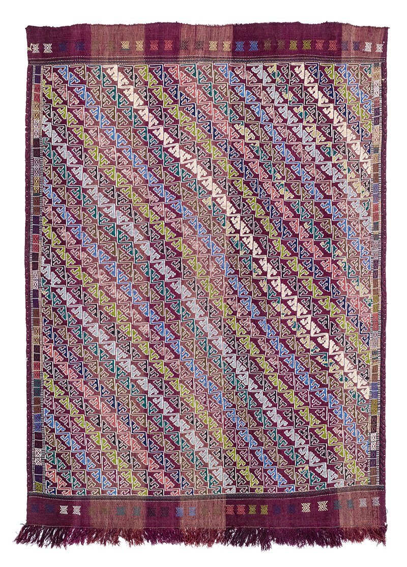 Soho Antiq-Almila Vintage Etnik Desenli Cicim Kilim 188 X261 Cm-Halı-1-Milagron.com