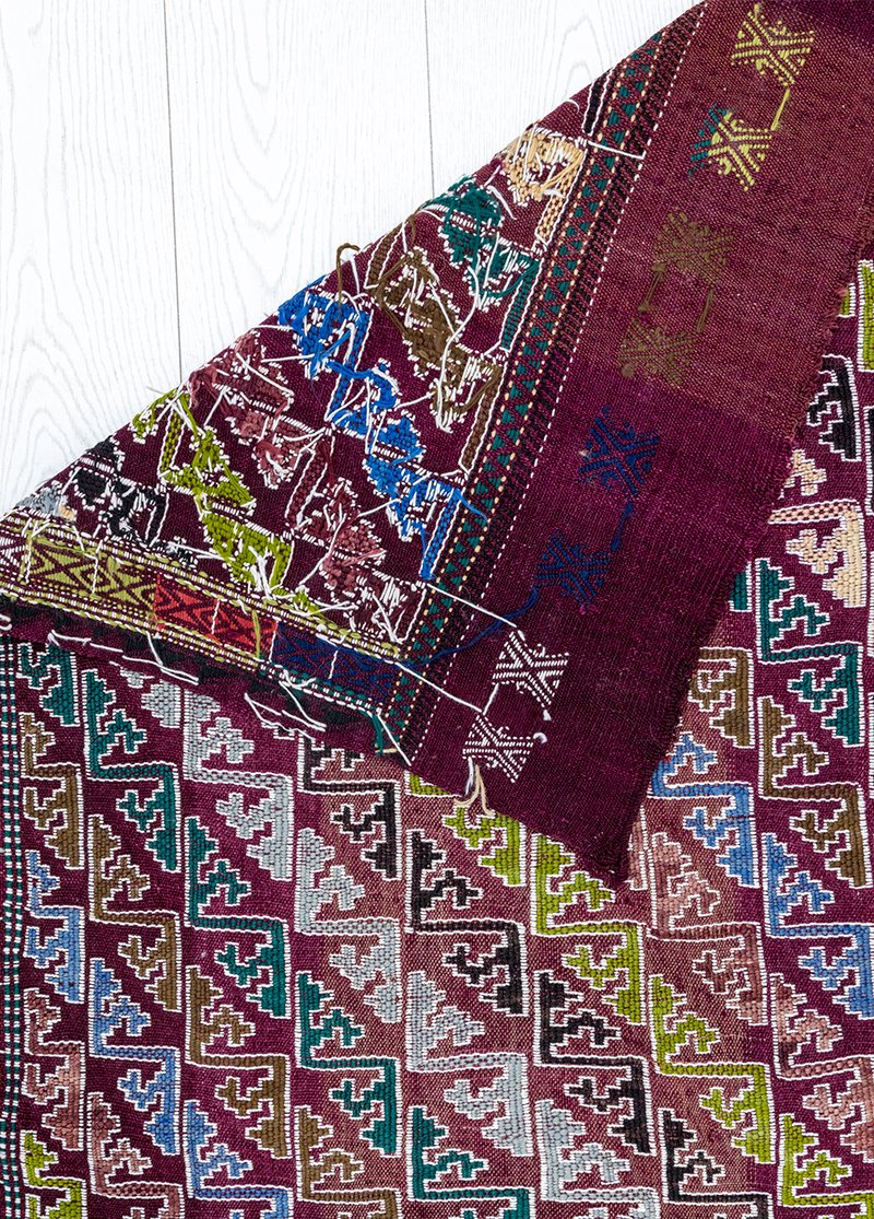 Soho Antiq-Almila Vintage Etnik Desenli Cicim Kilim 188 X261 Cm-Halı-5-Milagron.com