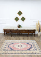 Soho Antiq-Anka El Dokuma Yünlü Taşpınar Halısı 111x191 Cm-Halı-2-Milagron.com