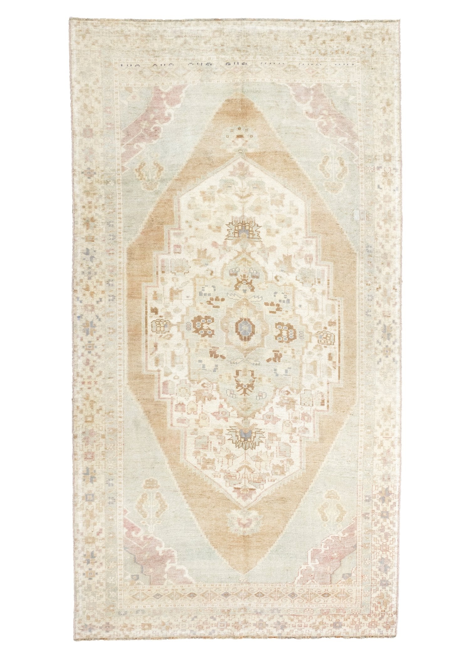 Soho Antiq-Anver Yöresel Taşpınar Desenli El Dokuma Yün Halı 148x285 Cm-Halı-1-Milagron.com