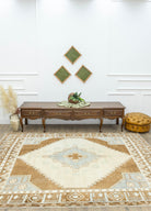 Soho Antiq-Arven Geometrik Madalyon Tasarımlı Uşak Halısı 248x301 Cm-Halı-2-Milagron.com