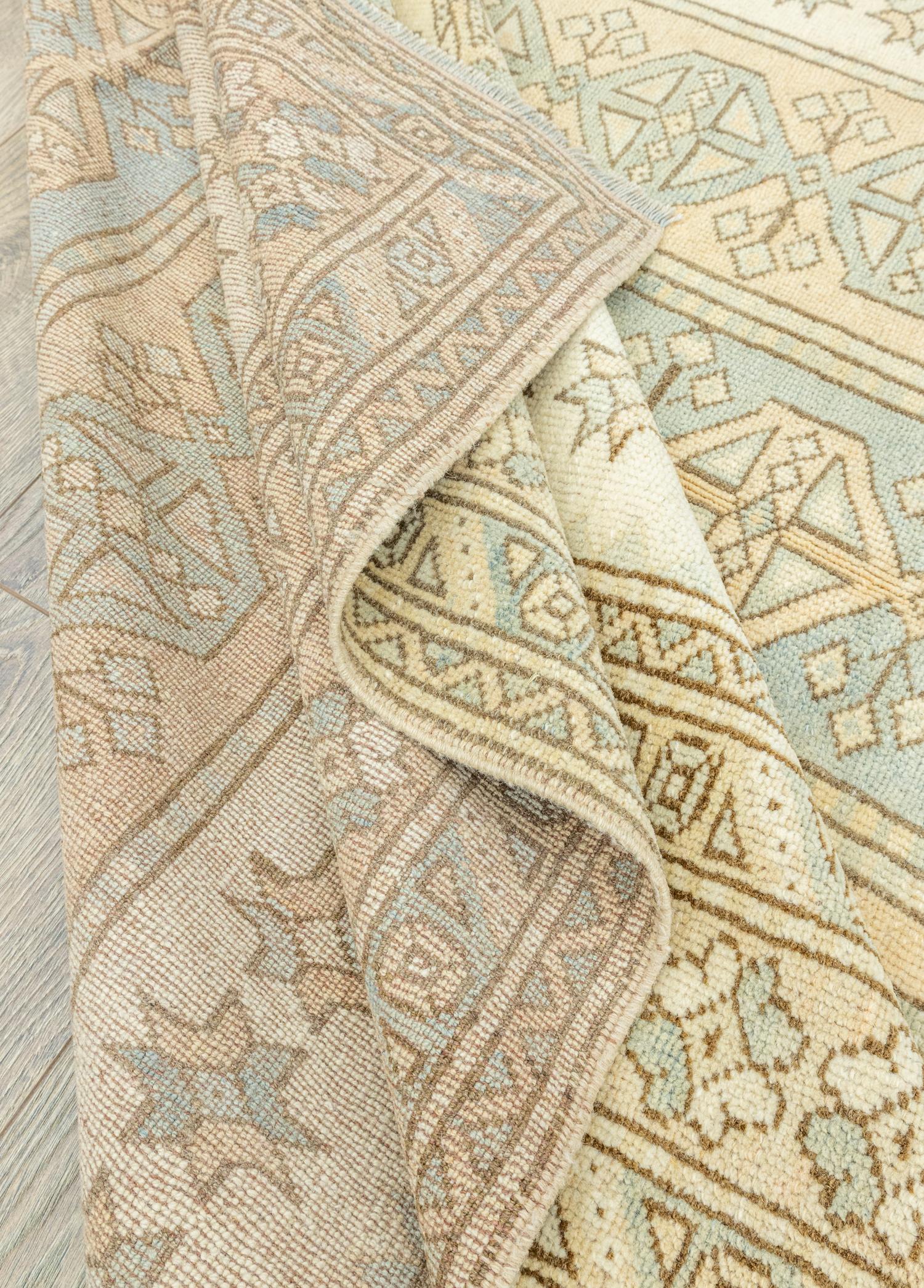 Soho Antiq-Asher Geometrik Desenli Döşemealtı Yün Halı 164x248 Cm-Halı-6-Milagron.com