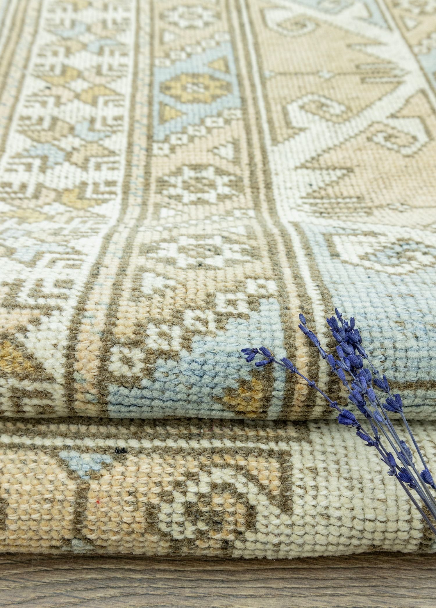 Soho Antiq-Asima Geometrik Desenli Döşemealtı Yün Halı 199x285 Cm-Halı-4-Milagron.com