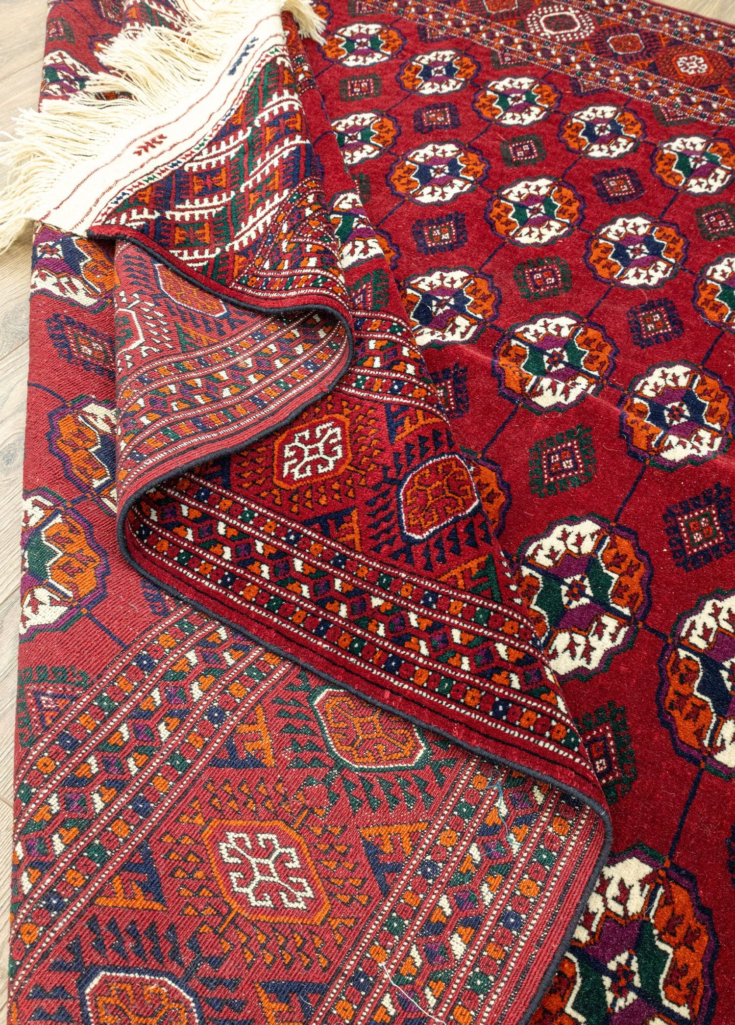 Soho Antiq-Aşkabat Geleneksel Türkmen Desenli Halı 196x282 Cm-Halı-6-Milagron.com