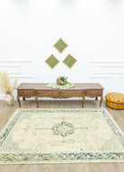 Soho Antiq-Asmira Madalyon Desenli El Dokuma Halı 170x234 Cm-Halı-2-Milagron.com