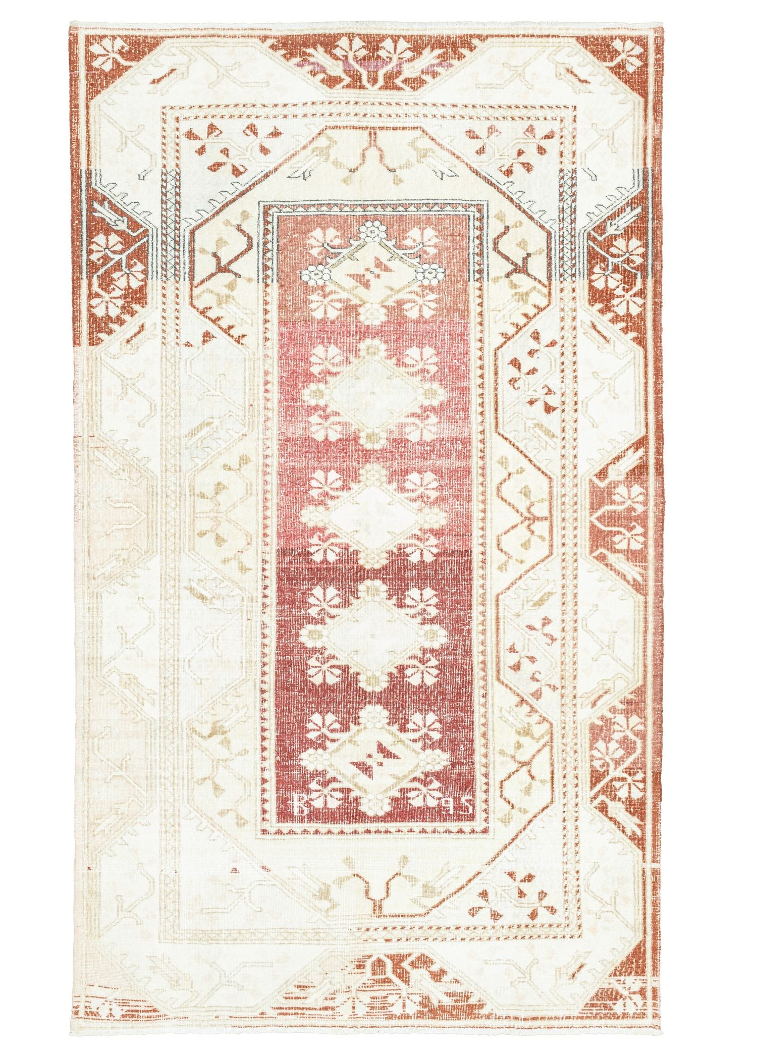 Soho Antiq-Atalan Abrajlı El Dokuma Yün Milas Halısı 182x310 Cm-Halı-1-Milagron.com