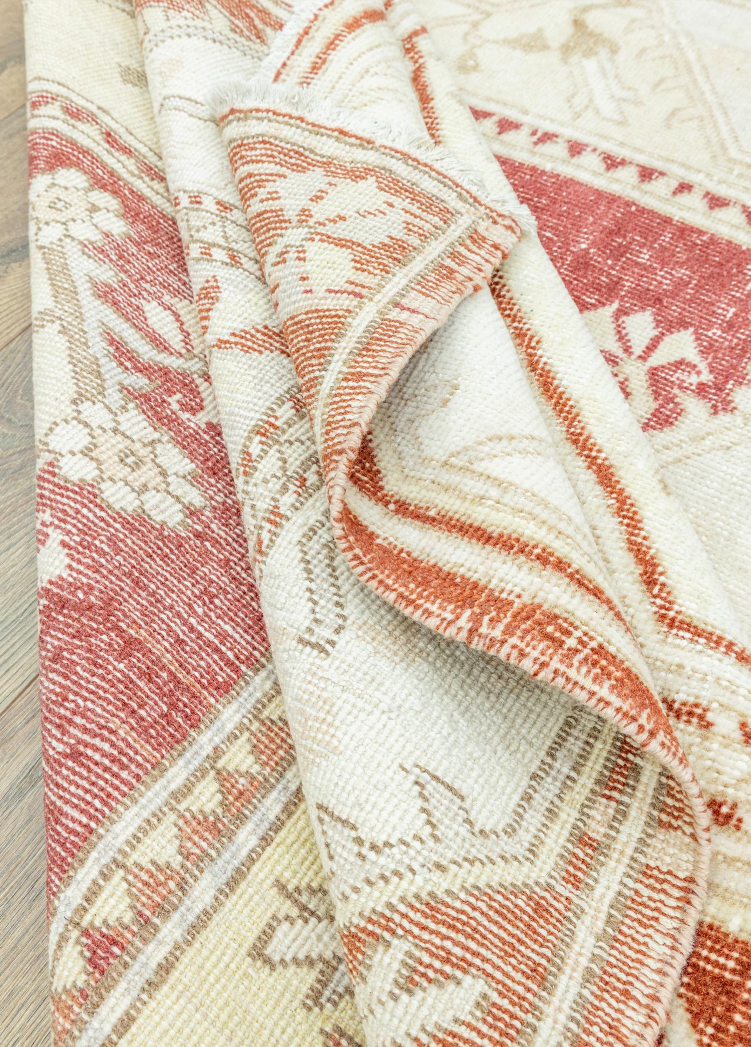 Soho Antiq-Atalan Abrajlı El Dokuma Yün Milas Halısı 182x310 Cm-Halı-6-Milagron.com