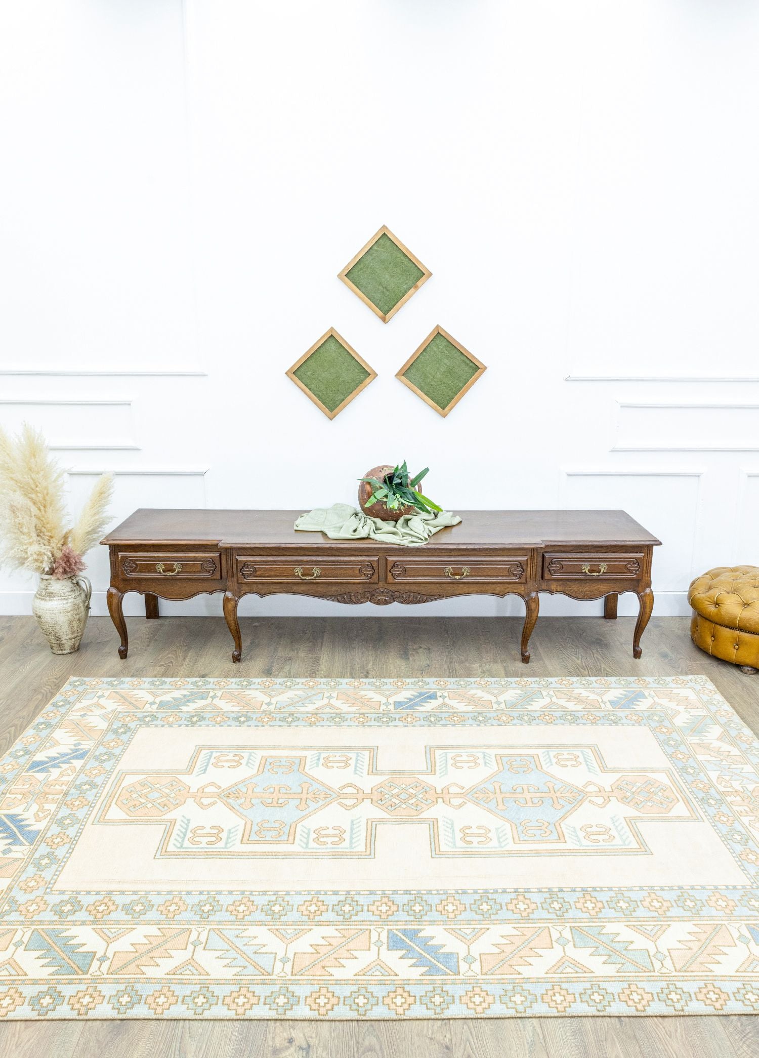 Soho Antiq-Barez Rustik Desenli El Dokuma Yün Halı 159x249 Cm-Halı-2-Milagron.com