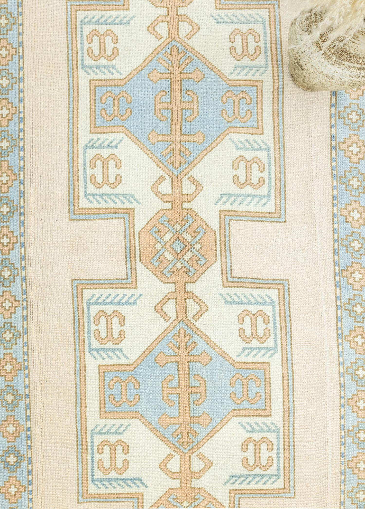 Soho Antiq-Barez Rustik Desenli El Dokuma Yün Halı 159x249 Cm-Halı-3-Milagron.com