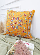 Soho Antiq-Belek çiçek Desenli Suzani Kırlent 50x50 Cm-Yastık-2-Milagron.com