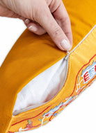 Soho Antiq-Belek çiçek Desenli Suzani Kırlent 50x50 Cm-Yastık-7-Milagron.com