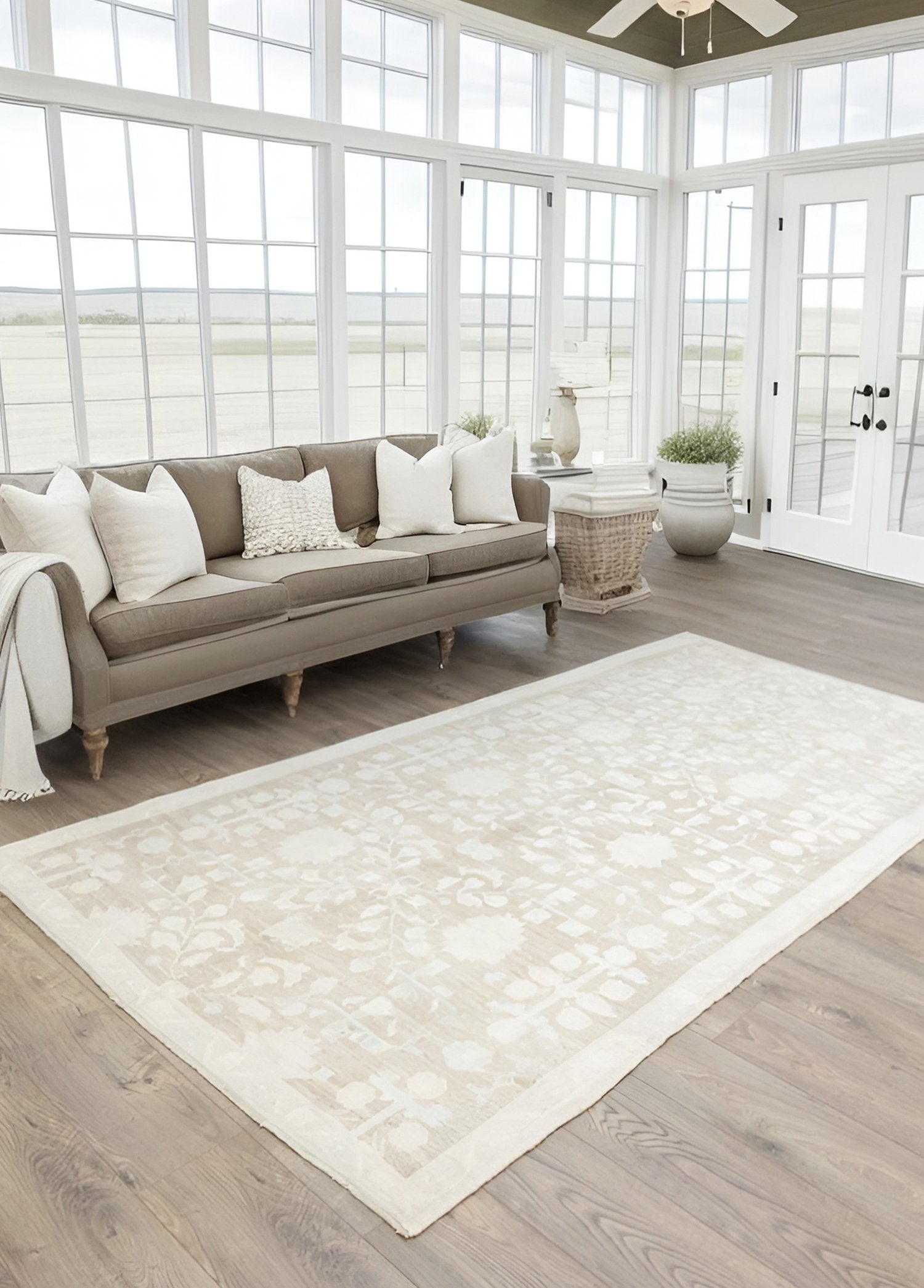 Soho Antiq-Berter Floral El Dokuma Yün Halı 151x304 Cm-Halı-2-Milagron.com