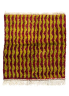 Soho Antiq-Beyreli Etnik Desenli El Dokuma Yün Halı 120x132 Cm-Halı-1-Milagron.com