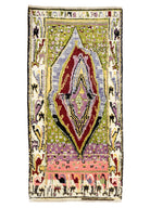 Soho Antiq-Bige İlkel Desenli El Dokuma Yün Halı 116x234 Cm-Halı-1-Milagron.com