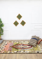 Soho Antiq-Bige İlkel Desenli El Dokuma Yün Halı 116x234 Cm-Halı-2-Milagron.com