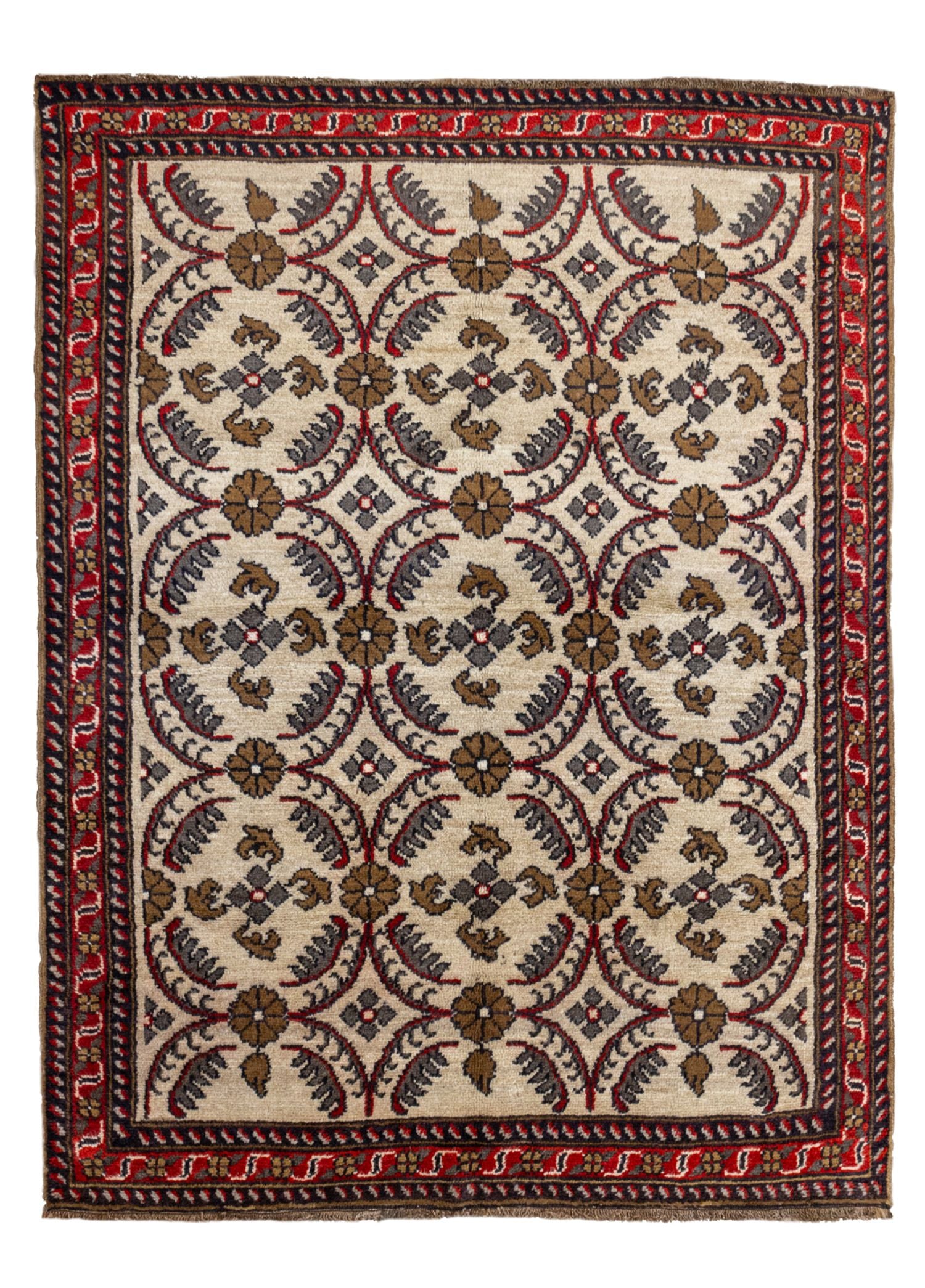 Soho Antiq-Birgi çiçek Desenli El Dokuma Kars Halısı 160x212 Cm-Halı-1-Milagron.com