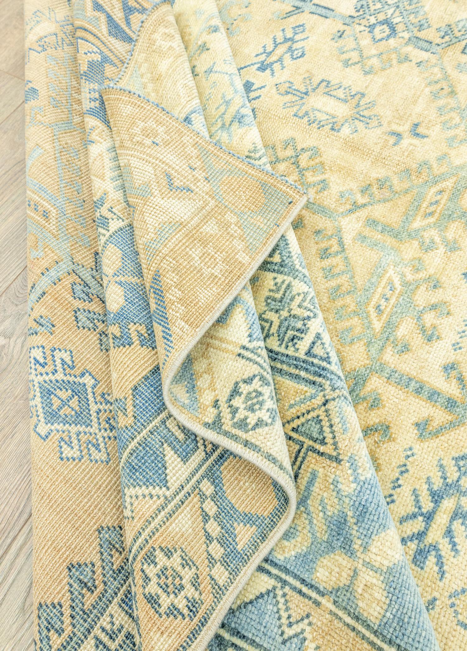 Soho Antiq-Boraz Abrajlı Döşemealtı El Dokuma Halı 207x294 Cm-Halı-6-Milagron.com