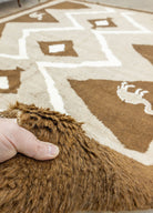 Soho Antiq-Caisa Deve Figürlü El Dokuma Moroccan Halı 269x304 Cm-Halı-4-Milagron.com