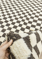 Soho Antiq-Cidal Damalı Büyük El Dokuma Yün Halı 305x436 Cm-Halı-4-Milagron.com