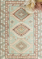 Soho Antiq-Cilo Geometrik Desenli El Dokuma Yün Halı 130x192 Cm-Halı-4-Milagron.com