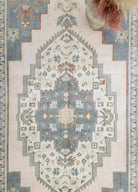 Soho Antiq-Coten Geleneksel Taşpınar Desenli El Dokuma Halı 195x352 Cm-Halı-4-Milagron.com